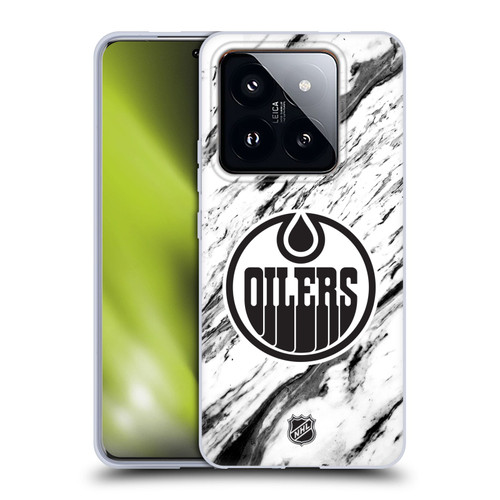 NHL Edmonton Oilers Marble Soft Gel Case for Xiaomi 14 Pro
