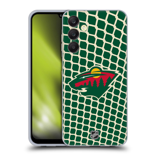 NHL Minnesota Wild Net Pattern Soft Gel Case for Samsung Galaxy A25 5G