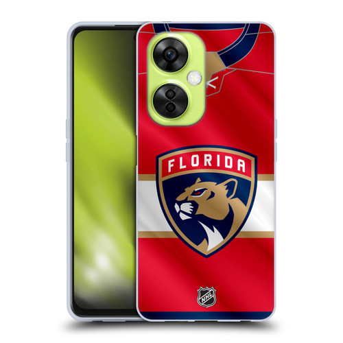 NHL Florida Panthers Jersey Soft Gel Case for OnePlus Nord CE 3 Lite 5G