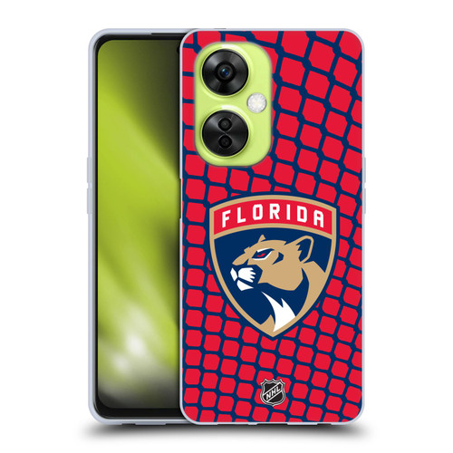 NHL Florida Panthers Net Pattern Soft Gel Case for OnePlus Nord CE 3 Lite 5G