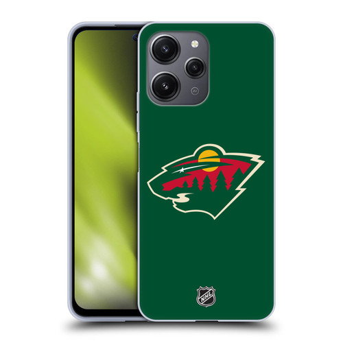 NHL Minnesota Wild Plain Soft Gel Case for Xiaomi Redmi 12