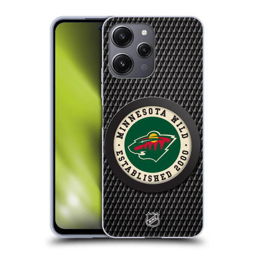 NHL Minnesota Wild Puck Texture Soft Gel Case for Xiaomi Redmi 12