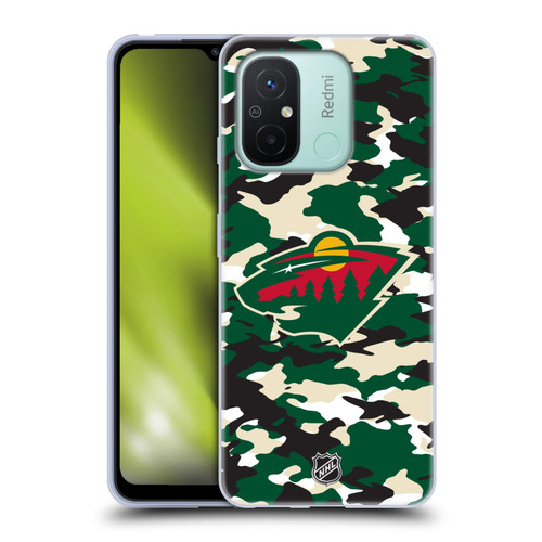 NHL Minnesota Wild Camouflage Soft Gel Case for Xiaomi Redmi 12C