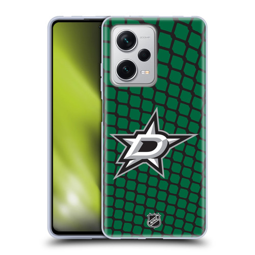 NHL Dallas Stars Net Pattern Soft Gel Case for Xiaomi Redmi Note 12 Pro+ 5G