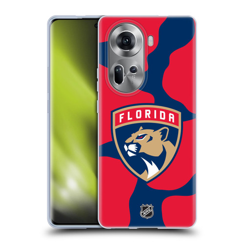 NHL Florida Panthers Cow Pattern Soft Gel Case for OPPO Reno11