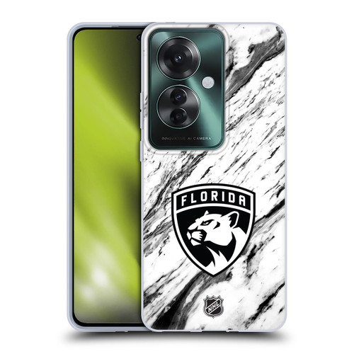 NHL Florida Panthers Marble Soft Gel Case for OPPO Reno11 F 5G / F25 Pro 5G