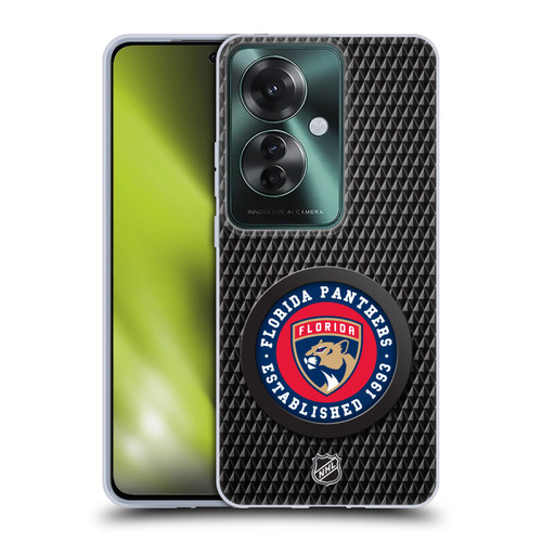 NHL Florida Panthers Puck Texture Soft Gel Case for OPPO Reno11 F 5G / F25 Pro 5G