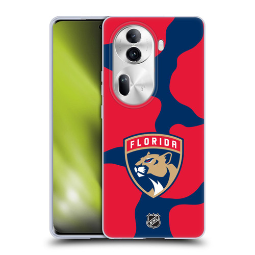 NHL Florida Panthers Cow Pattern Soft Gel Case for OPPO Reno11 Pro