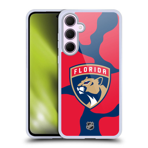 NHL Florida Panthers Cow Pattern Soft Gel Case for Samsung Galaxy A35 5G