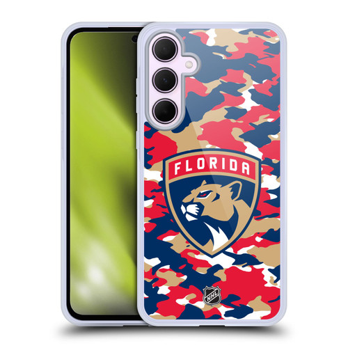 NHL Florida Panthers Camouflage Soft Gel Case for Samsung Galaxy A35 5G