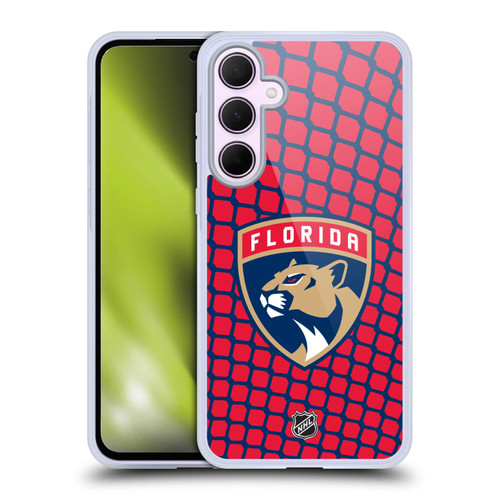NHL Florida Panthers Net Pattern Soft Gel Case for Samsung Galaxy A35 5G