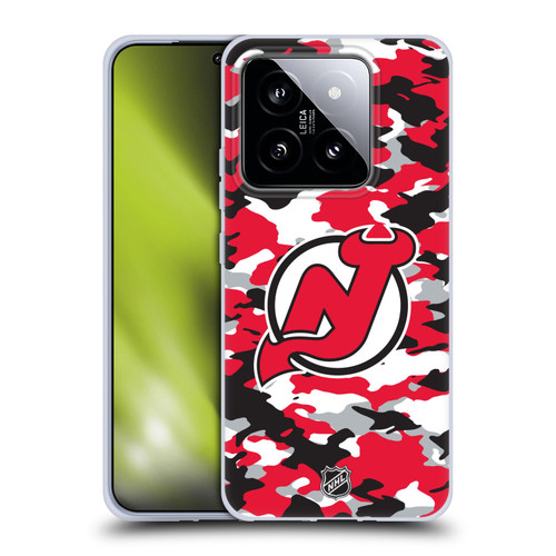 NHL New Jersey Devils Camouflage Soft Gel Case for Xiaomi 14