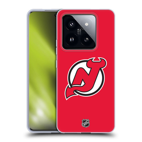NHL New Jersey Devils Plain Soft Gel Case for Xiaomi 14 Pro