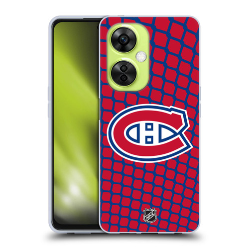 NHL Montreal Canadiens Net Pattern Soft Gel Case for OnePlus Nord CE 3 Lite 5G