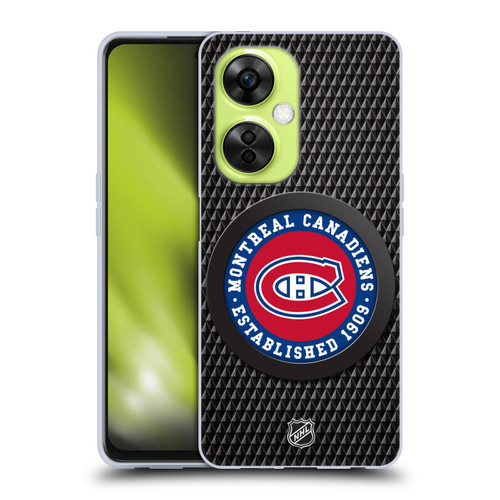 NHL Montreal Canadiens Puck Texture Soft Gel Case for OnePlus Nord CE 3 Lite 5G