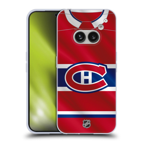 NHL Montreal Canadiens Jersey Soft Gel Case for Nothing Phone (2a)