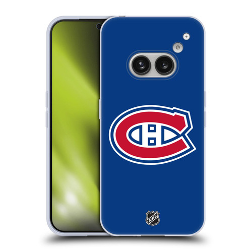 NHL Montreal Canadiens Plain Soft Gel Case for Nothing Phone (2a)