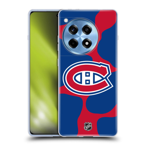 NHL Montreal Canadiens Cow Pattern Soft Gel Case for OnePlus 12R
