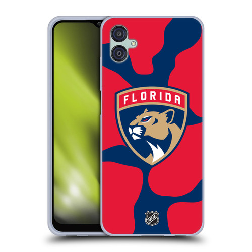 NHL Florida Panthers Cow Pattern Soft Gel Case for Samsung Galaxy M04 5G / A04e
