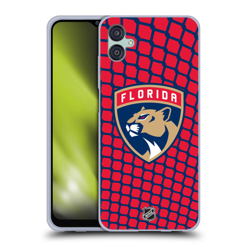 NHL Florida Panthers Net Pattern Soft Gel Case for Samsung Galaxy M04 5G / A04e