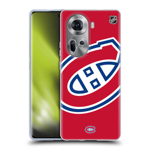NHL Montreal Canadiens Oversized Soft Gel Case for OPPO Reno11