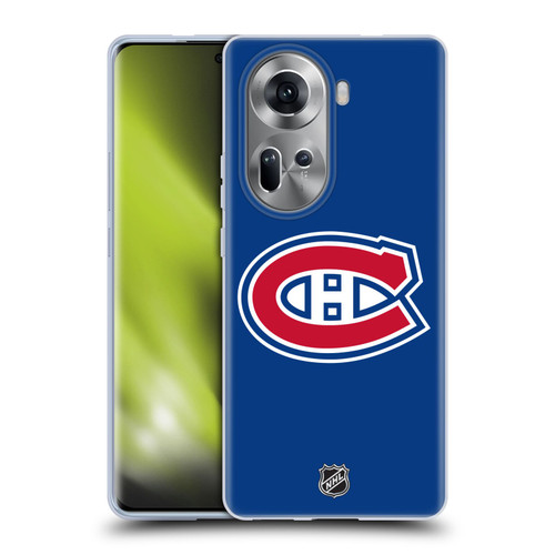 NHL Montreal Canadiens Plain Soft Gel Case for OPPO Reno11