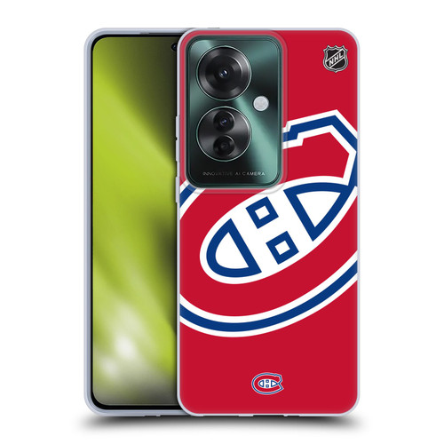 NHL Montreal Canadiens Oversized Soft Gel Case for OPPO Reno11 F 5G / F25 Pro 5G