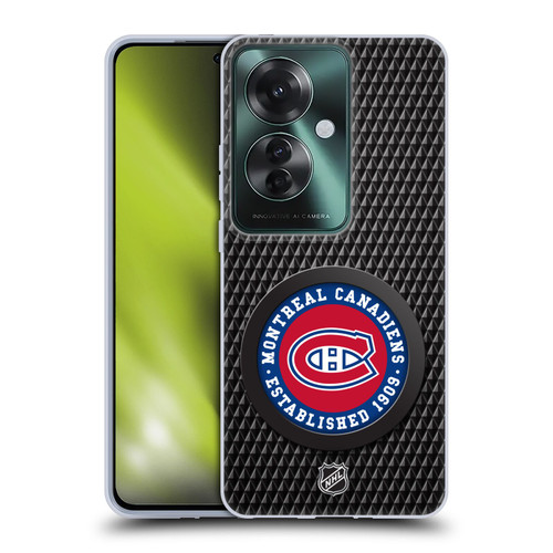 NHL Montreal Canadiens Puck Texture Soft Gel Case for OPPO Reno11 F 5G / F25 Pro 5G