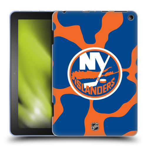 NHL New York Islanders Cow Pattern Soft Gel Case for Amazon Fire HD 8/Fire HD 8 Plus 2020