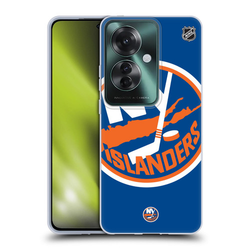 NHL New York Islanders Oversized Soft Gel Case for OPPO Reno11 F 5G / F25 Pro 5G