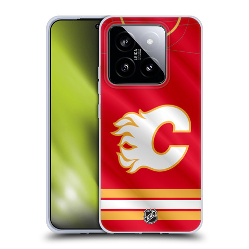 NHL Calgary Flames Jersey Soft Gel Case for Xiaomi 14