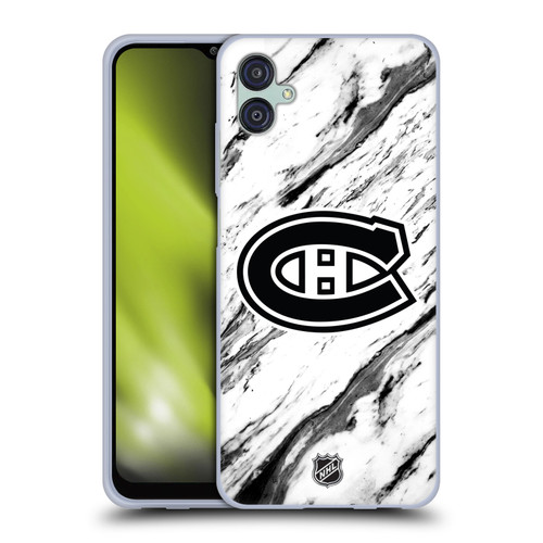 NHL Montreal Canadiens Marble Soft Gel Case for Samsung Galaxy M04 5G / A04e