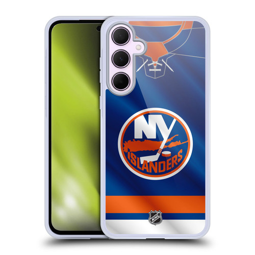 NHL New York Islanders Jersey Soft Gel Case for Samsung Galaxy A35 5G