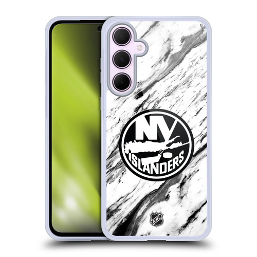 NHL New York Islanders Marble Soft Gel Case for Samsung Galaxy A35 5G