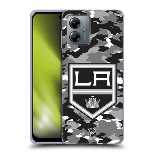NHL Los Angeles Kings Camouflage Soft Gel Case for Motorola Moto G14