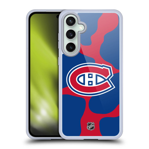 NHL Montreal Canadiens Cow Pattern Soft Gel Case for Samsung Galaxy S23 FE 5G