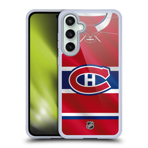 NHL Montreal Canadiens Jersey Soft Gel Case for Samsung Galaxy S23 FE 5G
