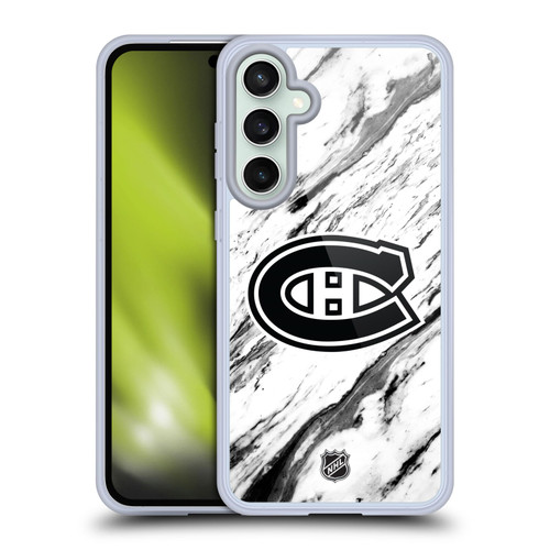 NHL Montreal Canadiens Marble Soft Gel Case for Samsung Galaxy S23 FE 5G
