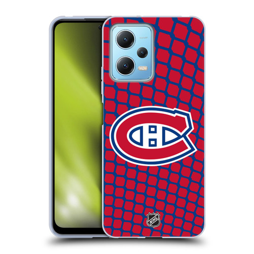 NHL Montreal Canadiens Net Pattern Soft Gel Case for Xiaomi Redmi Note 12 5G