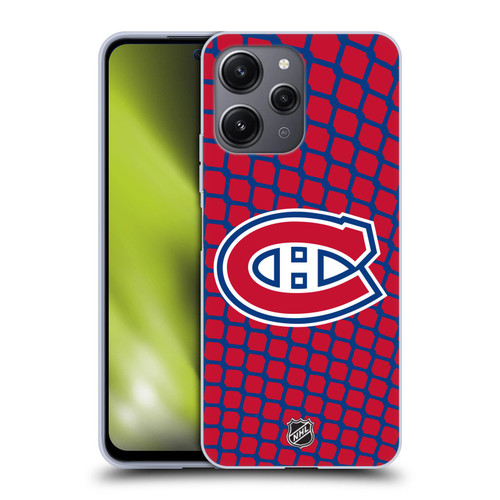 NHL Montreal Canadiens Net Pattern Soft Gel Case for Xiaomi Redmi 12