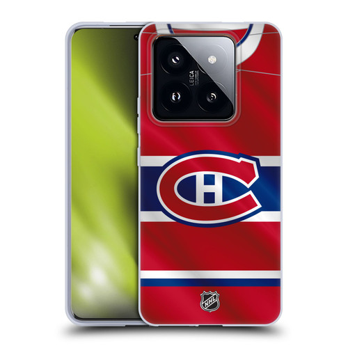 NHL Montreal Canadiens Jersey Soft Gel Case for Xiaomi 14 Pro