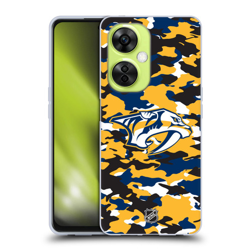 NHL Nashville Predators Camouflage Soft Gel Case for OnePlus Nord CE 3 Lite 5G