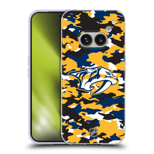 NHL Nashville Predators Camouflage Soft Gel Case for Nothing Phone (2a)