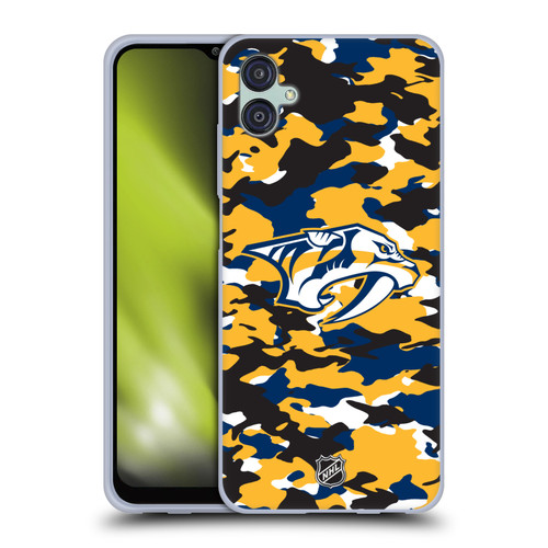 NHL Nashville Predators Camouflage Soft Gel Case for Samsung Galaxy M04 5G / A04e