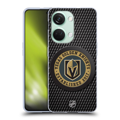 NHL Vegas Golden Knights Puck Texture Soft Gel Case for OnePlus Nord 3 5G