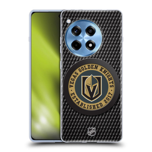 NHL Vegas Golden Knights Puck Texture Soft Gel Case for OnePlus 12R