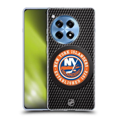 NHL New York Islanders Puck Texture Soft Gel Case for OnePlus 12R