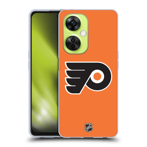 NHL Philadelphia Flyers Plain Soft Gel Case for OnePlus Nord CE 3 Lite 5G