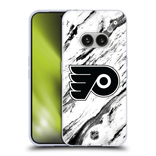 NHL Philadelphia Flyers Marble Soft Gel Case for Nothing Phone (2a)