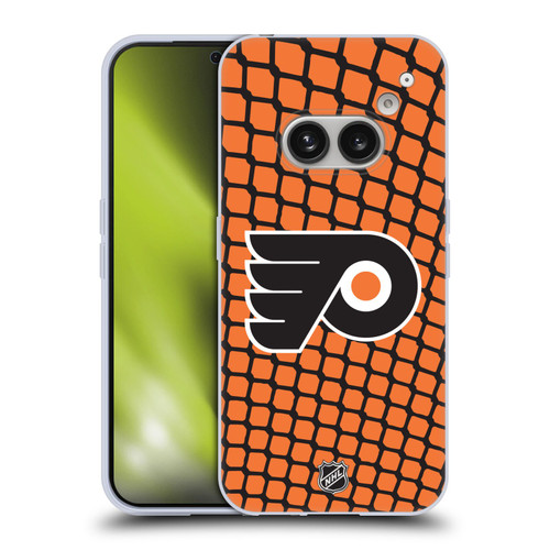 NHL Philadelphia Flyers Net Pattern Soft Gel Case for Nothing Phone (2a)